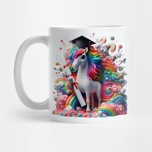 Whimsical Unicorn Graduation Dipoloma Mug